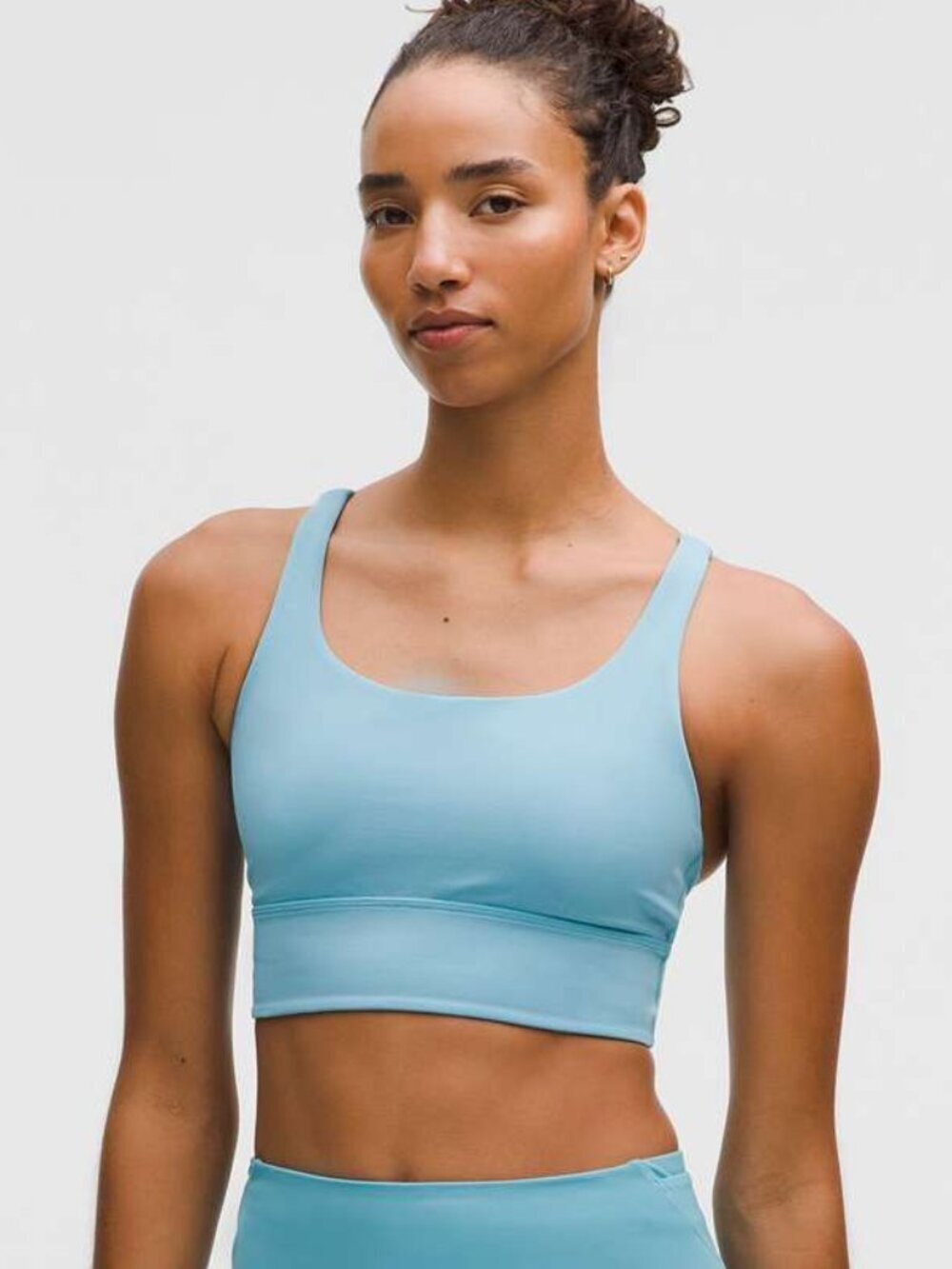 NWT Lululemon Energy Longline Bra *Medium Support, B–D Cups - 12 Washed Blue